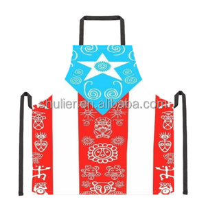Delantal con la Bandera de <span class=keywords><strong>Puerto</strong></span> <span class=keywords><strong>Rico</strong></span> para Personal de Cafetería y <span class=keywords><strong>Bar</strong></span>, Impresión de Logotipo Personalizado, Diseño Profesional con Bolsillos, Herramientas, Delantal Ajustable - Product Image 1