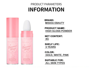 Brillo corporal <span class=keywords><strong>de</strong></span> alto brillo, resaltador suelto en <span class=keywords><strong>polvo</strong></span>, palo <span class=keywords><strong>de</strong></span> <span class=keywords><strong>hadas</strong></span> para brillo y brillo, maquillaje, contorno, rubor en <span class=keywords><strong>polvo</strong></span> - Product Image 6