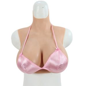 Искусственная грудь с высоким воротником, нагрудник из силикона с хлопковым наполнителем для трансвеститов трансгендеров трансвеститов - Product Image 1