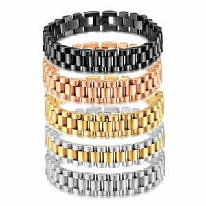 Correas de reloj de acero inoxidable de 12MM, pulseras multicolor galvanizadas para hombres y mujeres, accesorio de joyería con hebilla duradera - Product Image 1