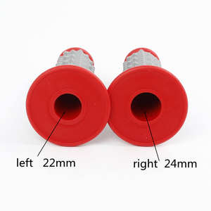 Poignée de poignée de moto 7/8 "poignées de frein en gel de caoutchouc pour moto tout-terrain Motocross - Product Image 3