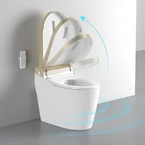 BTO European Sanitary Ware Smart Toilets Bathroom Wc Toilets Bowl Intelligent 1 Piece Bathroom Automatic Commode