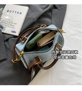 Sac à bandoulière en jean rétro pour femme, nouvelle collection 2026, sac à main décontracté et polyvalent pour le quotidien - Product Image 2