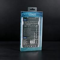 Boîtes de présentation en plastique PET personnalisables, écologiques, recyclables, durables, avec logo personnalisé en relief, pour emballages de téléphones portables