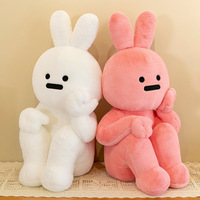 Bonbons chauds lapin en peluche poupée jeter oreiller en gros créatif Hangfook lapin poupée en peluche Animal en peluche bébé vert lapin jouets