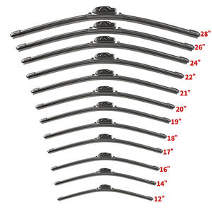 Accesorios de silicona frontal para coche, escobilla limpiaparabrisas de repuesto de tira de goma para coche, limpiaparabrisas universales para A4 - Product Image 2