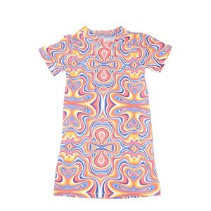 Nuevo Vestido de Verano para Niñas, Diseño Personalizado de Una Pieza, Estampado de Sandía, Vestido Camiseta para Niñas - Product Image 4