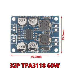 Module amplificateur de puissance audio numérique TPA3118 1*60W/30W, carte de développement SOP28, 4-8 ohms, classe D PBTL, DC 8~24V - Product Image 5