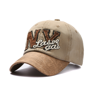 2022 New Distressed Dad Trucker Hat Common Fabric <b>Baseball</b> Cap with Embroidered Base <b>Ball</b> Design - Product Image 3