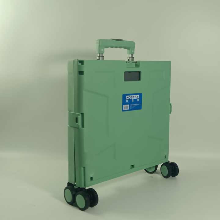 Quick cart collapsible rolling crate wheels foldable basket capacity