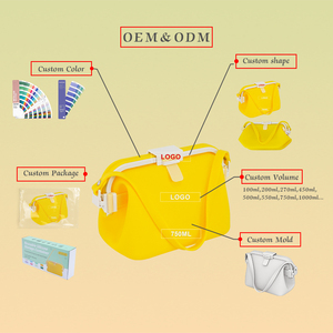 Bolsas de comida de silicona resistentes al agua de 750ml, Envío Gratis, bolsas de silicona reutilizables transparentes - Product Image 4