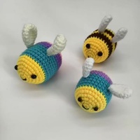 Kit d'artisanat de poupée animale tricoté à la main: fournitures de crochet en fil doux, cadeau de Noël et d'enfant parfait pour les enfants créatifs