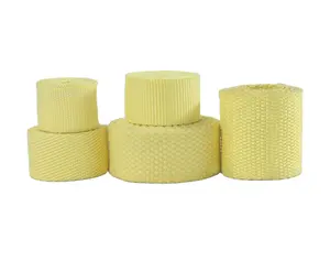 High strength cut fire resistant aramid fiber elastic band kevlars webbing for Industrial conveyor webbing fireproof fabric