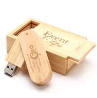 Unidad Flash USB de madera natural 1GB-64GB Swivel Memory Stick 2,0/3,0 Logo Pendrive Regalo DE BODA Pen Drive Nuevo uso promocional