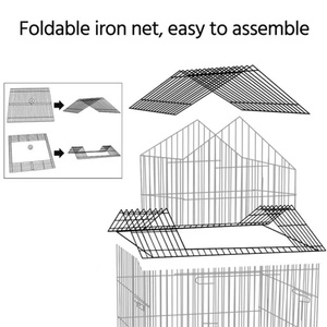 In Hot Verkoop Kooi Met Mooie Kwaliteit Kooien Voor Outdoor Grote Fokken Vogelkooi Papegaai Huis - Product Image 4