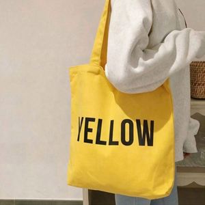 Grand sac fourre-tout en toile de coton avec longue bandoulière, grande capacité, pour filles, amies, shopping, voyage, pour femmes - Product Image 4