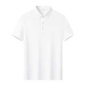 Men's Short Sleeve <b>Polo</b> Shirt 195g Cotton Pique Knit Breathable Summer Workwear Made In Wuhan - Product Image 2
