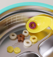 Assiette divisée en acier inoxydable 304 avec ventouse en silicone, bol à collation anti-chute, plateau de dîner pour pique-nique en extérieur et maison