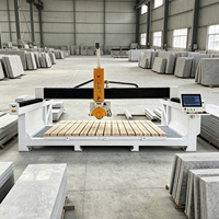 Scie à pont 4 axes ZEUS pour marbre, granit, carrelage, machine CNC 4+3 pour pierre, moteur 15KW, 380V/220V, boîte de vitesses, roulement, télécommande