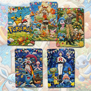 YQ Fan Art Pokémoned Nouvelle Collection Édition Limitée Cartes <span class=keywords><strong>Pokémon</strong></span> Personnalisées en Brocart Tricoté Vente en Gros Célébration 30ème Anniversaire - Product Image 1