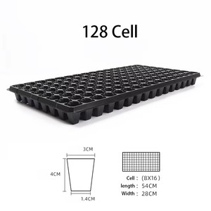 Bandejas de Germinación de Semillas Duraderas de 21, 32, 50, 72, 105 y 128 Celdas para Cultivo de Vegetales y Flores, Bandejas de Vivero para Jardín - Product Image 3