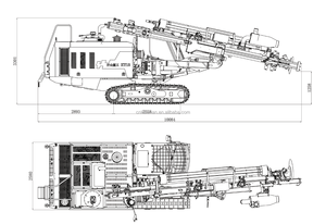 מקדחת סלע פנאומטית משולבת DTH לכרייה ופיצוץ סלעים במכרות, מתקן קידוח משולב Down the Hole - Product Image 3