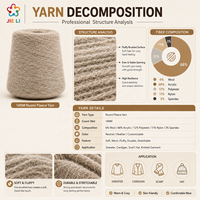 Factory Wholesale 14NM Glutinous Rice Velvet Fancy Yarn Low Shedding Yarn for Children Knit Clothes Women Sweater Cardigan