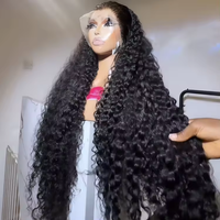 Perruque en cheveux humains bouclés bruts birmans, dentelle transparente HD 13x6, haute densité, frontale en dentelle, vente en gros pour femmes noires