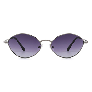 Oval Full Rim <b>Sunglasses</b> Unisex Adult <b>Gradient</b> Lenses UV400 Protection Sun Protection - Product Image 6
