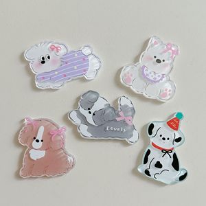 MFan Pastoral Puppy: Nuove Decorazioni in Acrilico con Stampa Cartoon, Fiori in Resina, Accessori <span class=keywords><strong>Fai</strong></span>-<span class=keywords><strong>da</strong></span>-<span class=keywords><strong>Te</strong></span> per Scarpe e Gioielli - Product Image 1