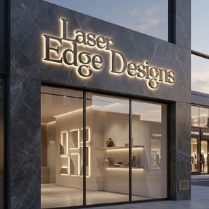 Letrero Personalizado para Salón de Belleza, Logotipo 3D Retroiluminado con LED para Spa y Peluquería - Product Image 1