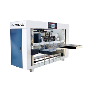 2023 petit profit mais vente rapide 1200 Machine automatique de colle de dossier de boîte de ligne ondulée à grande vitesse pour cartons - Product Image 3