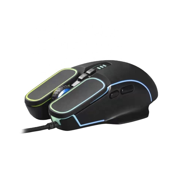 XM57 New Arrival Ergonomic Programmable RGB Custom Software OEM Optical Gaming Mechanical Keyboard Mouse 7-Button Desktop