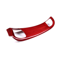 Pour 2014-2019 Chevrolet Corvette C7 accessoires intérieurs de voiture en Fiber de carbone pur cadre de sortie d'air de passager en Fiber de carbone rouge
