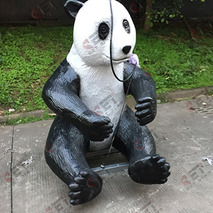 Mô Hình Robot Gia Đình Gấu Trúc Mô Phỏng Trang Trí Công Viên Vườn Thú Mô Hình Động Vật Cử Động - Product Image 4