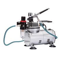 Mini compresseur d'air portable TC-22C pour la peinture corporelle et les tatouages, compresseur d'air miniature de taille industrielle pour le maquillage
