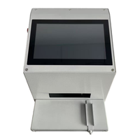 Yaomatec Impresora de Inyección de Tinta Estática de Escritorio TD10 con Memoria USB de 2-25.4MM y 17 Idiomas para Plástico, Metal y Aluminio