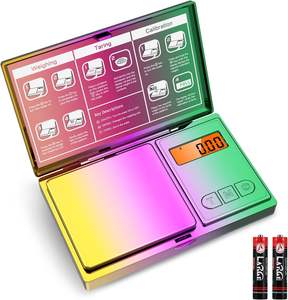 뜨거운 판매 디지털 포켓 저울 사용자 정의 300g 500g 보석 무게 휴대용 저울 라이터 및 흡연 액세서리 0.01g 정확도 - Product Image 1