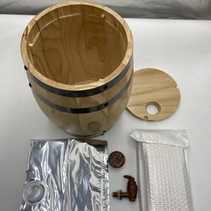 F D Một Túi Trong Hộp Gỗ Rượu Thùng OEM Laser Khắc Logo - Product Image 3