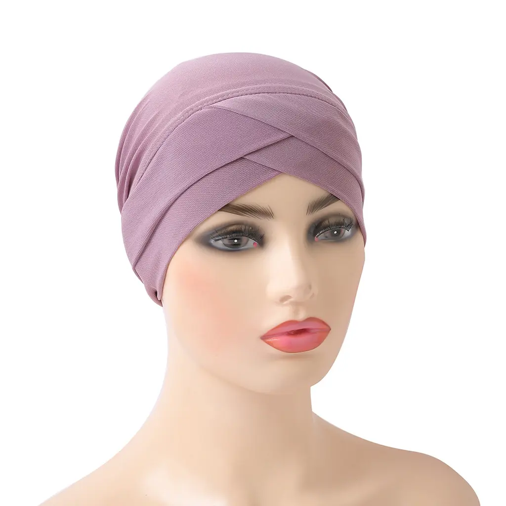 도매 패션 크리스탈 대마 더블 레이어 크로스 슬리브 아랍어 히잡 많은 색상 사용 가능한 이슬람 후드 의류 제조 업체