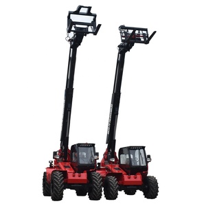 Barato <span class=keywords><strong>3</strong></span> 4 5 <span class=keywords><strong>ton</strong></span> Todas las ruedas conducen la carretilla elevadora del terreno áspero 4x4 Elevador telescópico con accesorio de abrazadera de pacas - Product Image 4