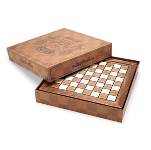 Premium 15 Inch <strong>Personalised</strong> Wooden <strong>Chess</strong> and Chinese Board Game <strong>Set</strong> Custom Corporate Gifts with Drawer Pieces for Indoor Use - Product Image 3