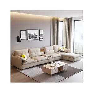 Kleine Wohnung Sofa Design Nordic Minimalistischen Moderne Wohnzimmer Möbel Technologie Stoff Latex Sofa