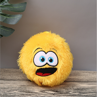 Jouet en mousse pelucheux et moelleux, expression amusante, poupées rondes, balle en peluche, balle douce à remontée lente, jouet anti-stress, animal en peluche