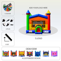 Castillo Hinchable de Carnaval Casa de Rebote Comercial para Niños para Exteriores