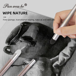 <span class=keywords><strong>3</strong></span> Größen Reibungszeichnungskunst Schaumstoff-Blender-Stift, Doppelkopf-Pastell-Mischstift, Skizzenpinsel - Product Image 5