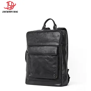 Bolso de cuero Vintage para hombre, bandolera para ordenador portátil, bolso de mano de un lado