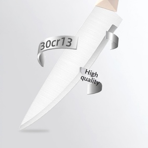 Juego de 7 Cuchillos de Cocina de Acero Inoxidable con Bloque, Cuchillo de Chef, Cuchillo para Rebanar, Cuchillo Multiusos, Pelador y Accesorios de Cocina - Product Image 3
