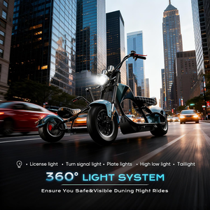 Moto électrique à suspension intégrale eAhora M1P, autonomie de plus de 40 miles, batterie 60V 30Ah, moto électrique pour adultes - Product Image 5