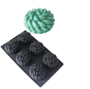 Moldes de Silicona para Pastel de Mousse de 6 Celdas, Diseño Santa Ana, Moldes para Pastel de Grado Alimenticio, Herramientas para Hornear Postres, Utensilios de Cocina - Product Image 1